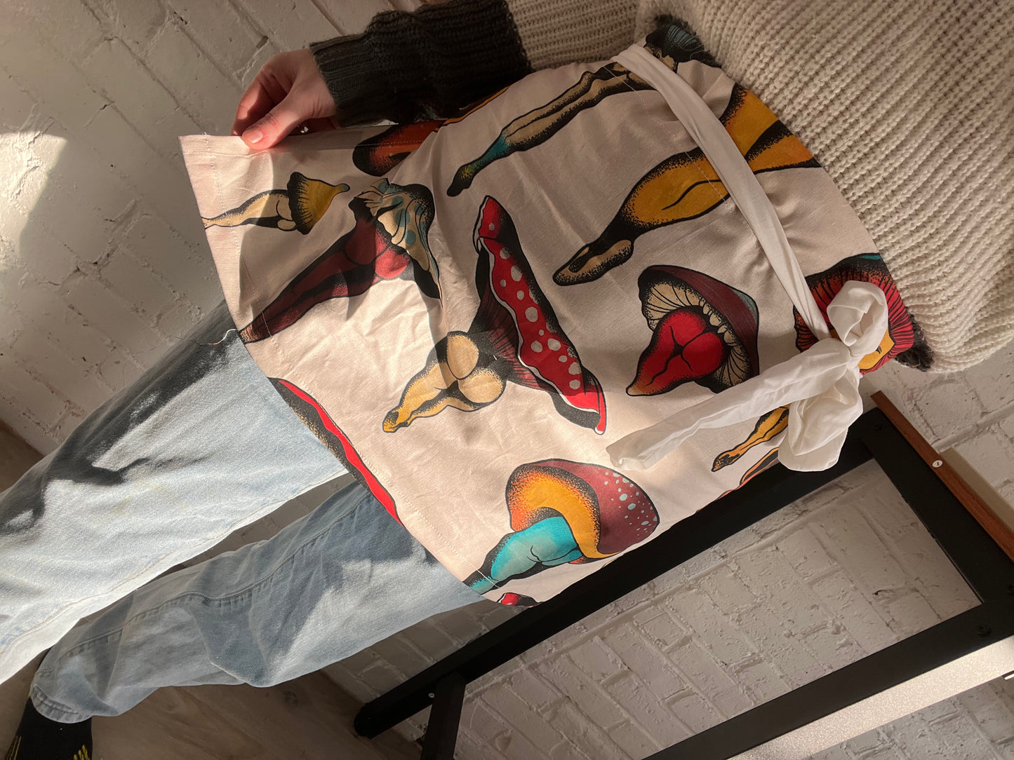 Tush-room cafe apron