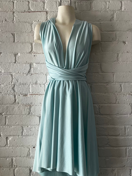 Light Blue Convertible Dress: OFF THE RACK