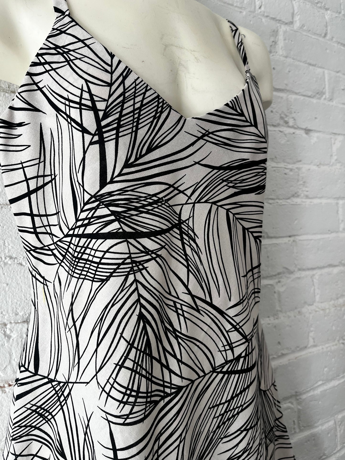 Bias Cut Linen Dress