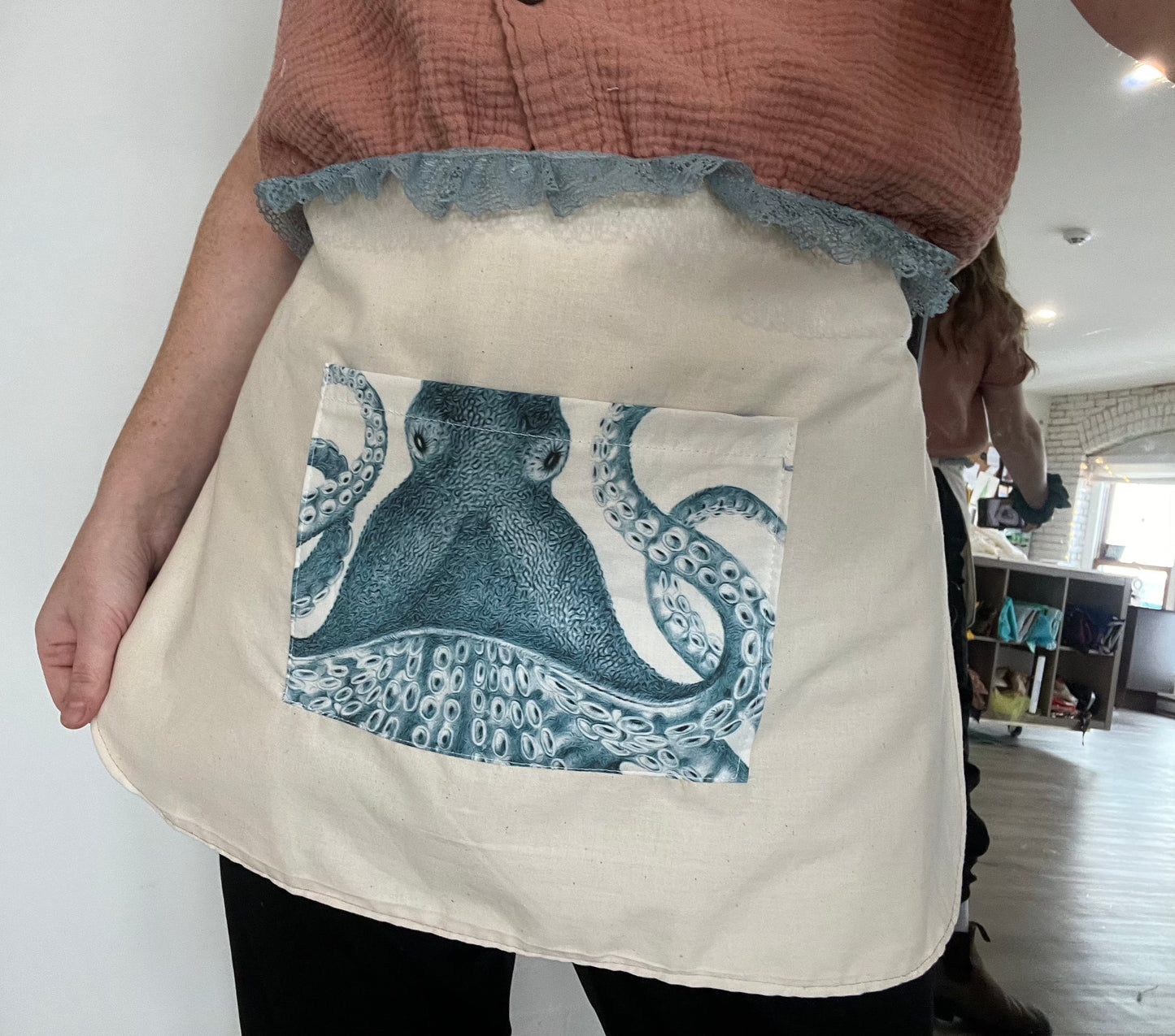 Octopus Oasis Cafe Apron