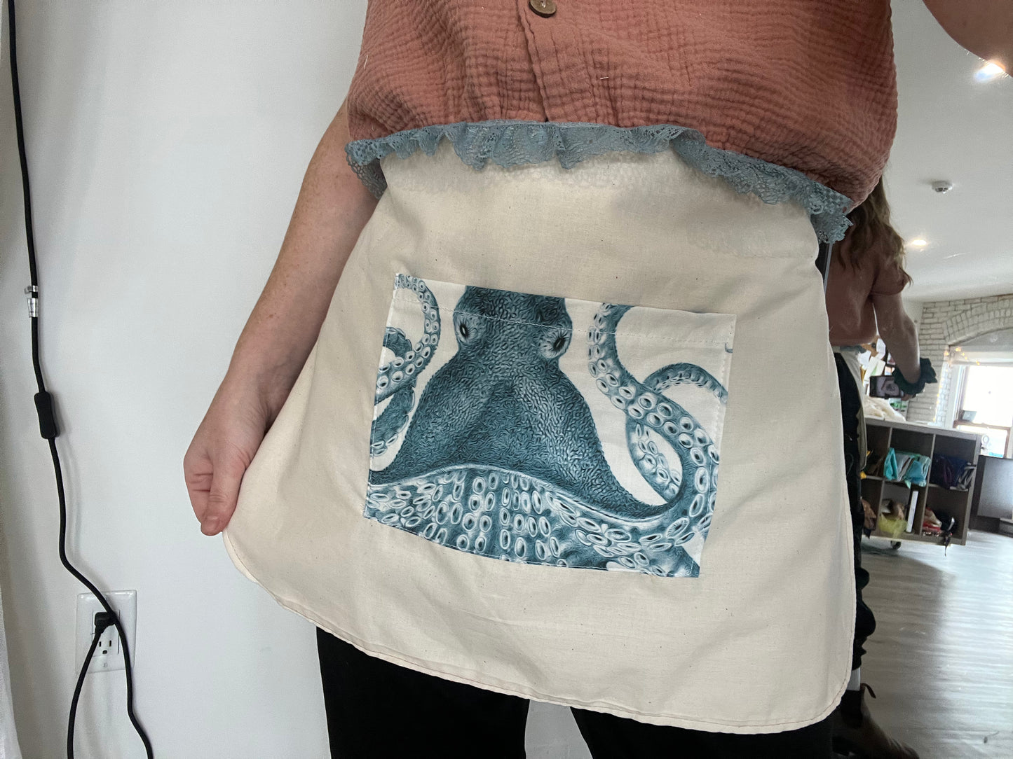 Octopus Oasis Cafe Apron