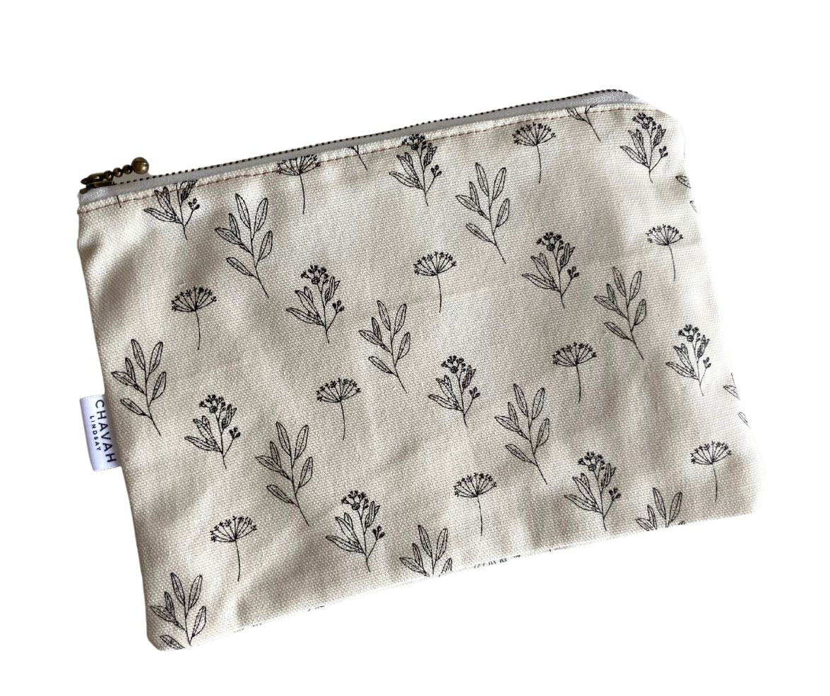 Teensy Florals Zipper Pouch