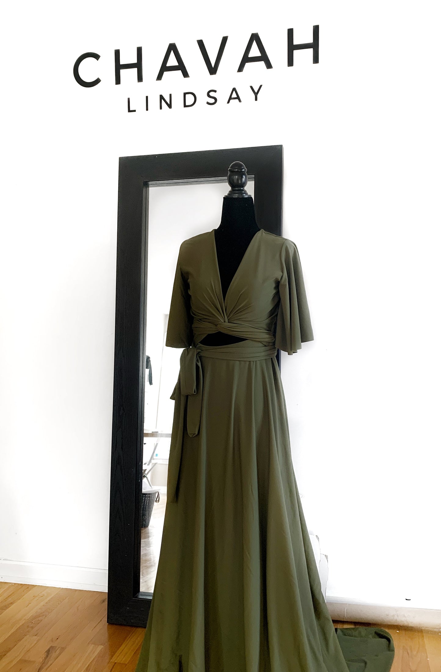 Full length Wrap Top Gown