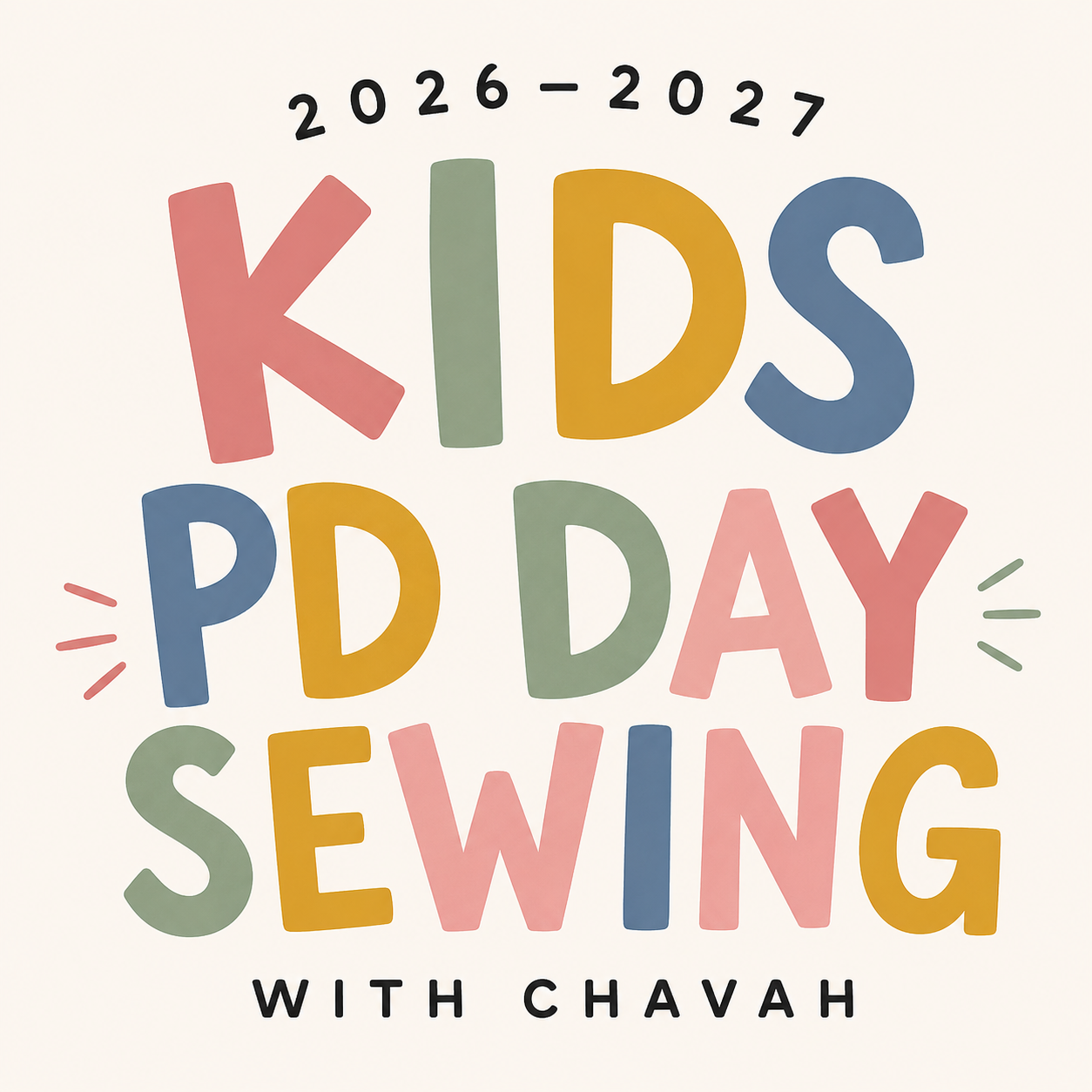Kids PD Day Sewing 2026/27