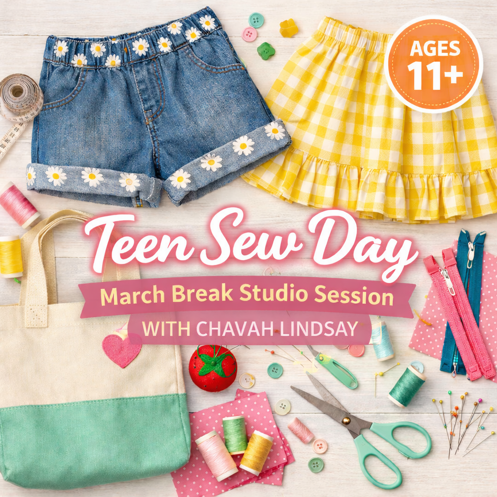2 SPOTS LEFT: Teen Sew Day | March Break Studio Session