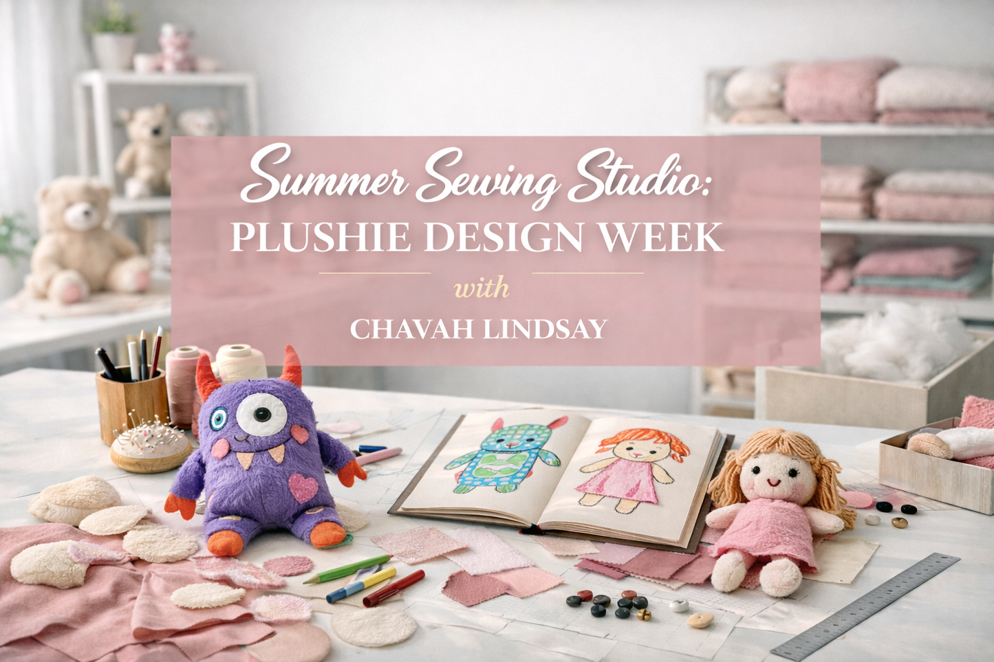 Summer Sewing Studio: Plush Character Design Week