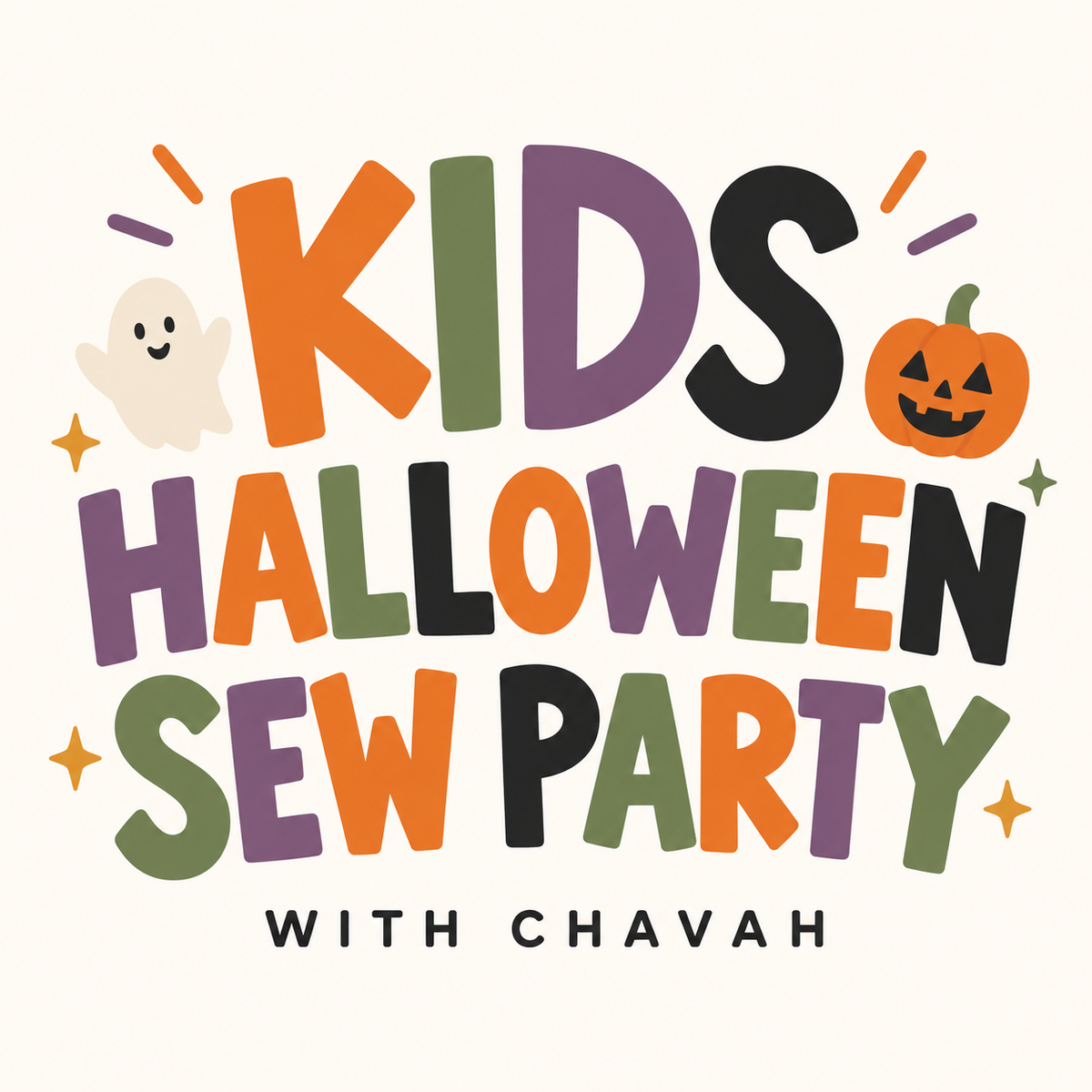 Kids Halloween Sew Party