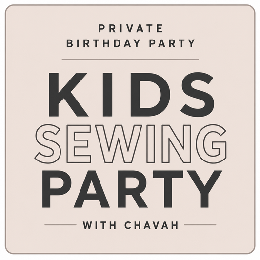 Private Kids Sewing Party