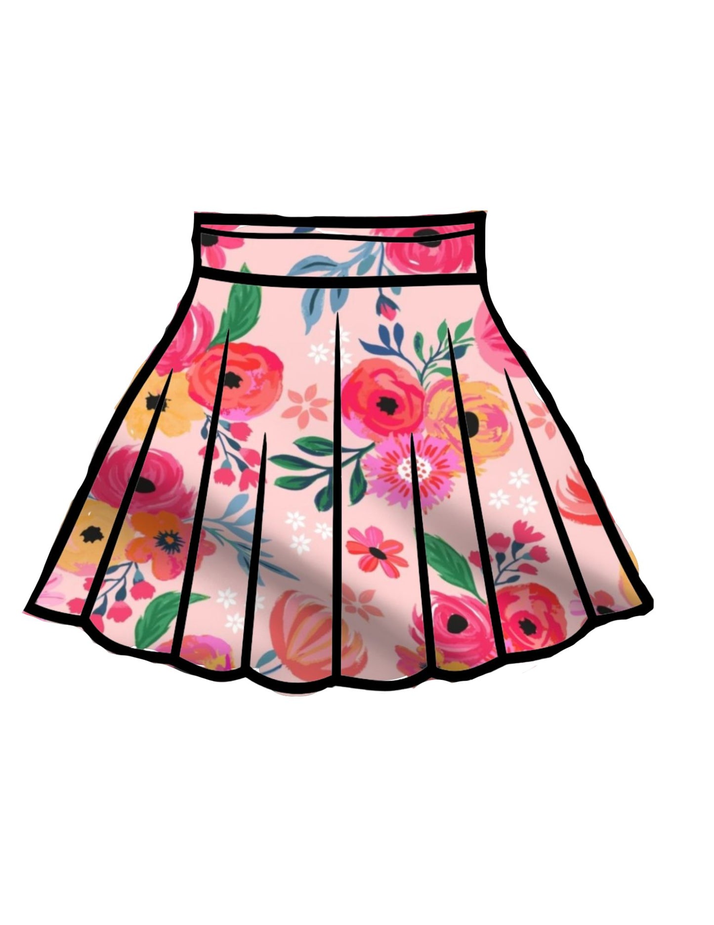 Garden Party Pleated Skirt