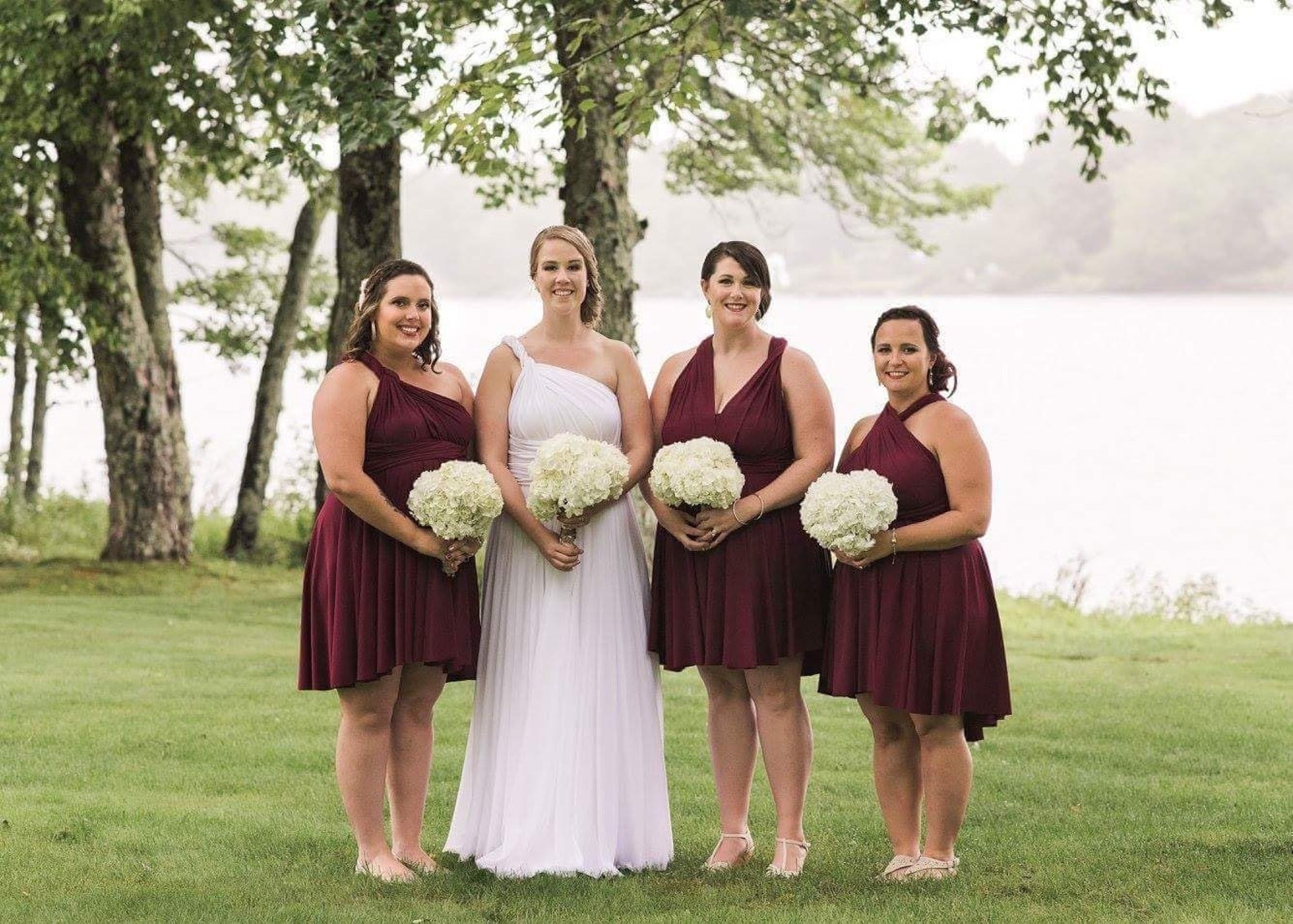 Bridesmaid dresses shop in wine